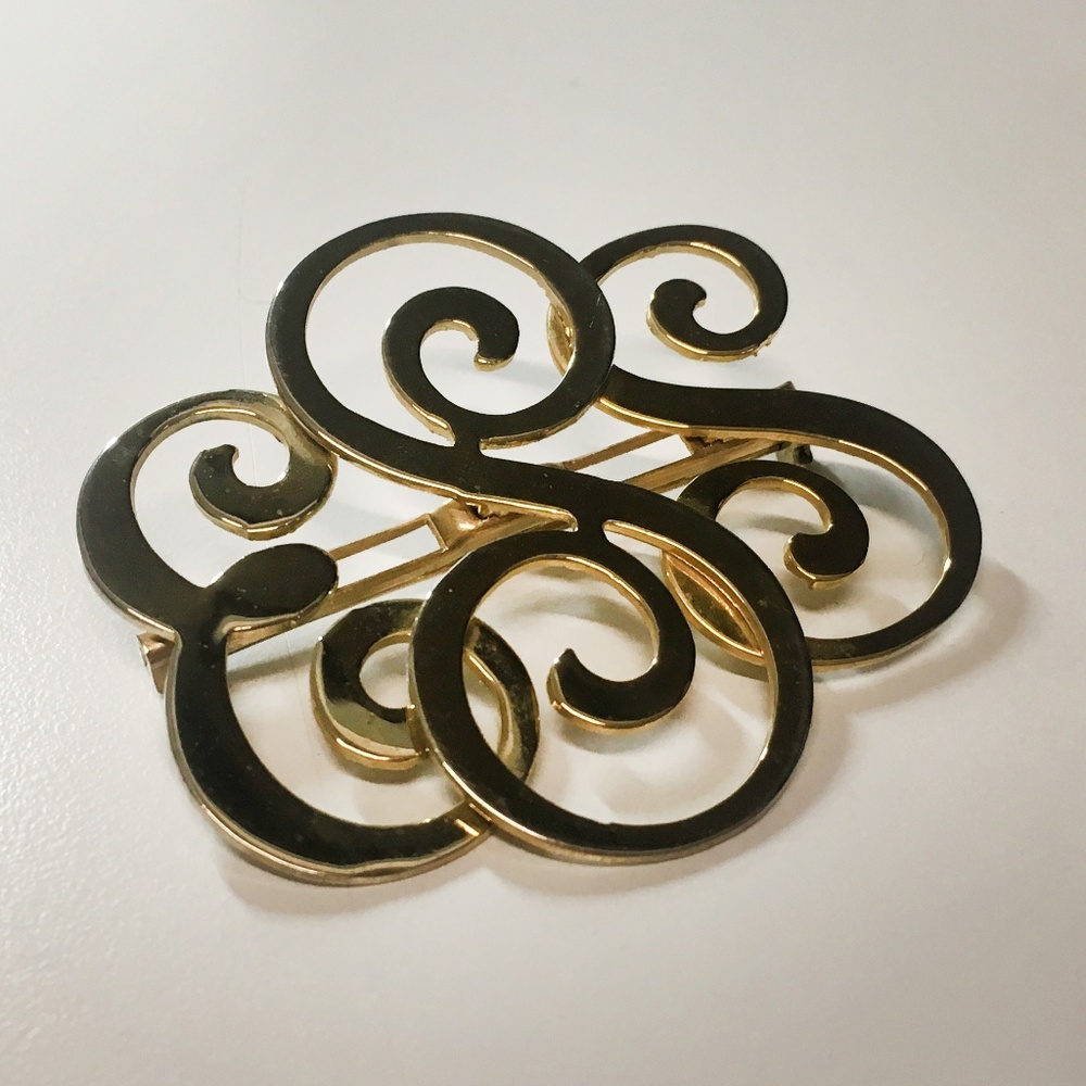 Vintage ESS monogram pin